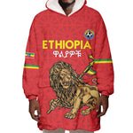 Custom Ethiopia Football Wearable Blanket Hoodie Go Champions