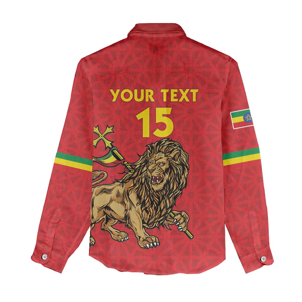 Custom Ethiopia Football Women Casual Shirt Go Champions