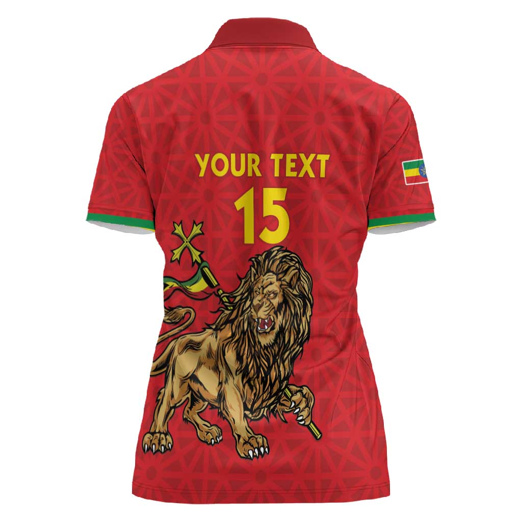 Custom Ethiopia Football Women Polo Shirt Go Champions