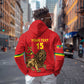 Custom Ethiopia Football Zip Hoodie Go Champions
