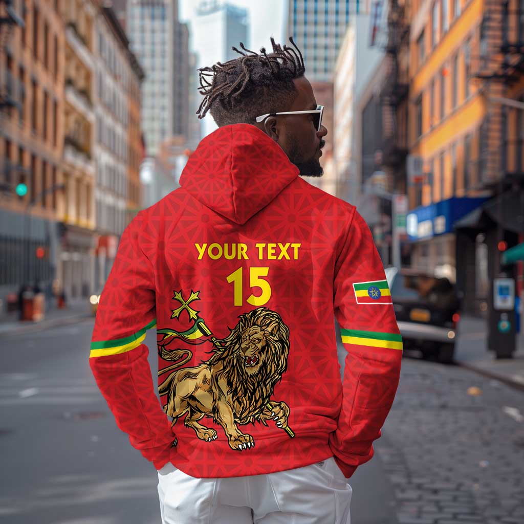 Custom Ethiopia Football Zip Hoodie Go Champions