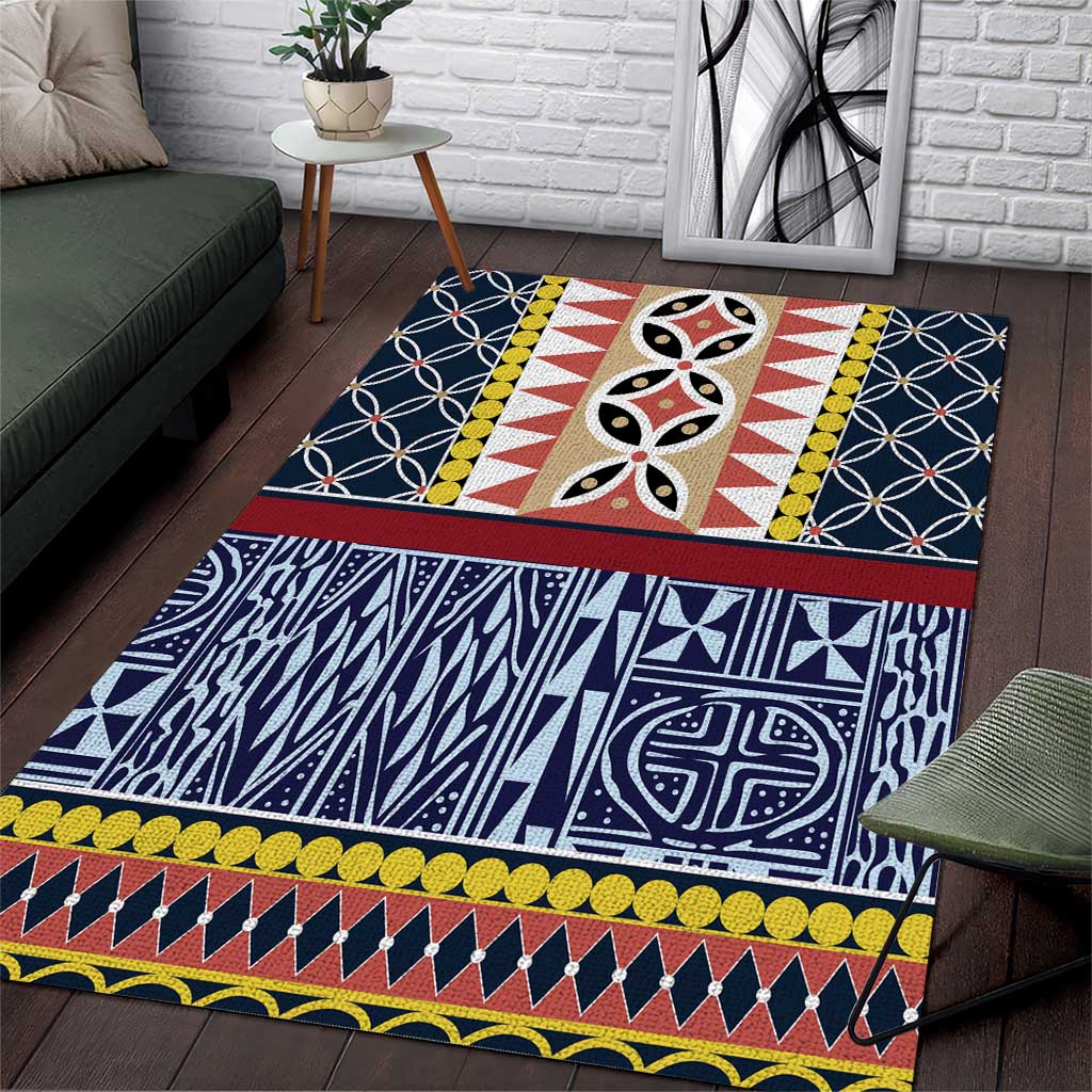 Toghu Bamenda Area Rug Cameroon Traditional Pattern