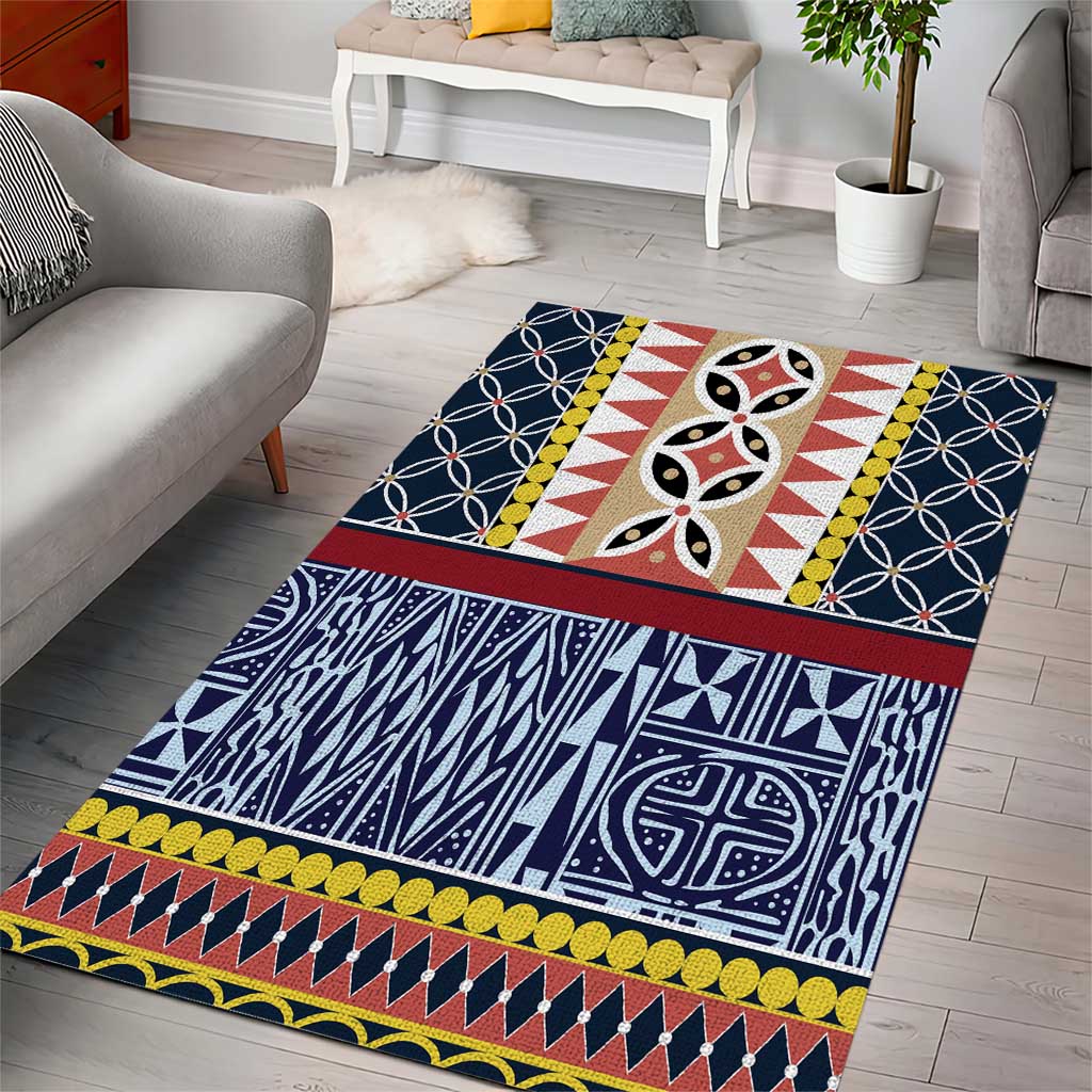 Toghu Bamenda Area Rug Cameroon Traditional Pattern
