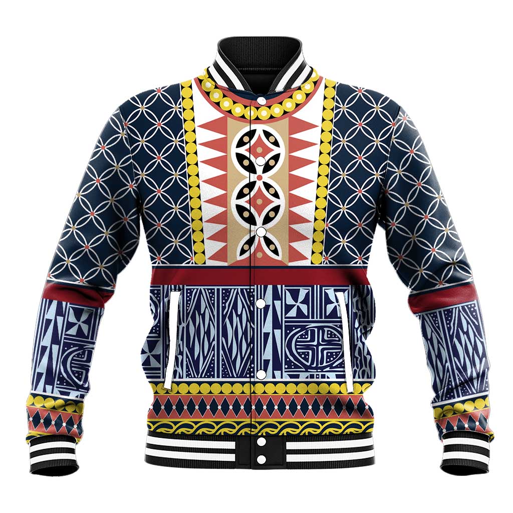 Toghu Bamenda Baseball Jacket Cameroon Traditional Pattern