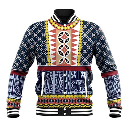 Toghu Bamenda Baseball Jacket Cameroon Traditional Pattern