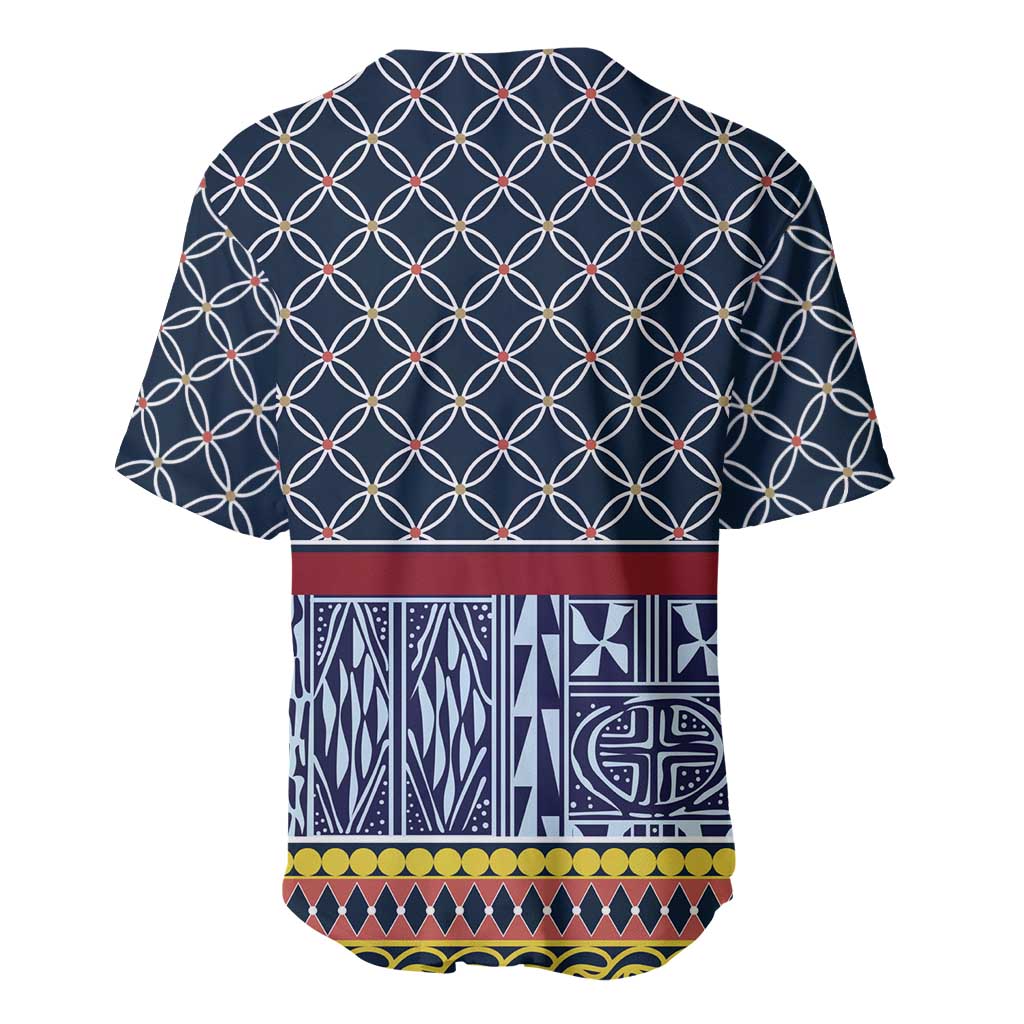 Toghu Bamenda Baseball Jersey Cameroon Traditional Pattern