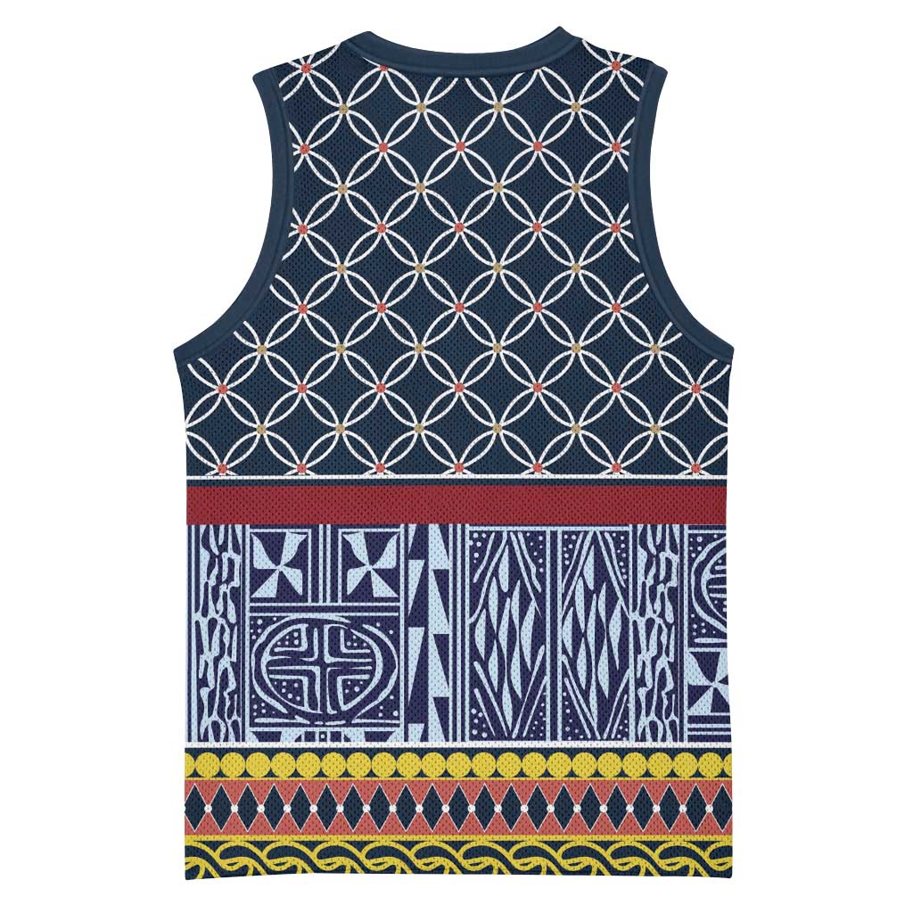 Toghu Bamenda Basketball Jersey Cameroon Traditional Pattern - African Pride