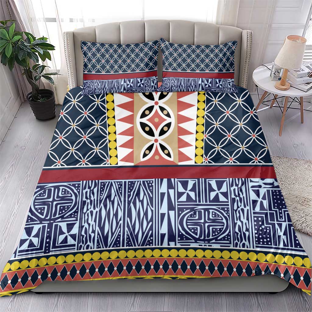 Toghu Bamenda Bedding Set Cameroon Traditional Pattern