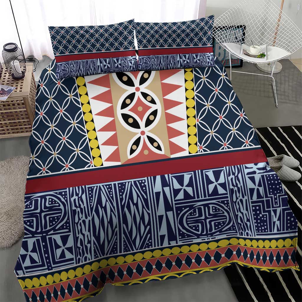 Toghu Bamenda Bedding Set Cameroon Traditional Pattern