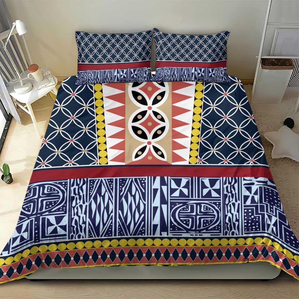 Toghu Bamenda Bedding Set Cameroon Traditional Pattern