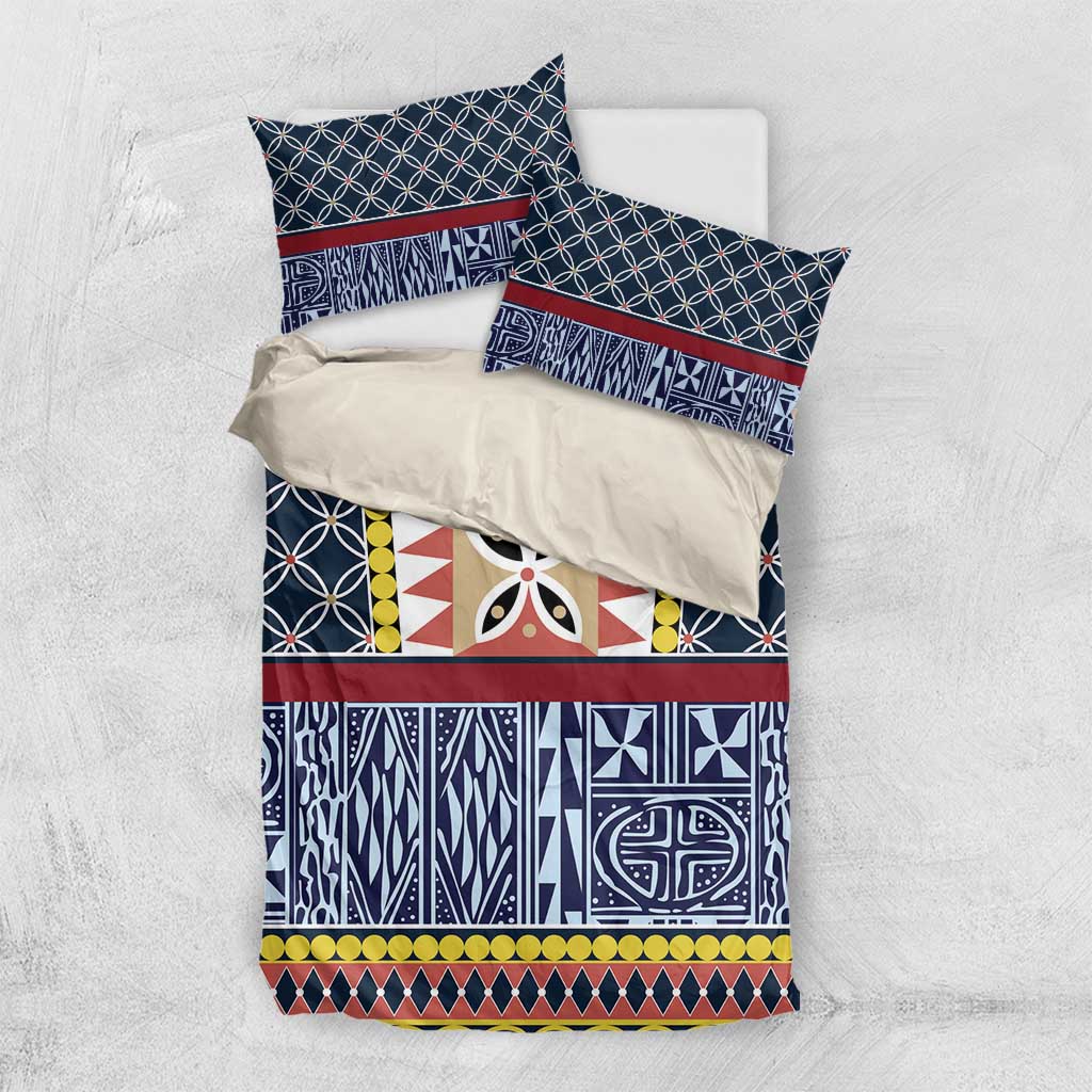 Toghu Bamenda Bedding Set Cameroon Traditional Pattern