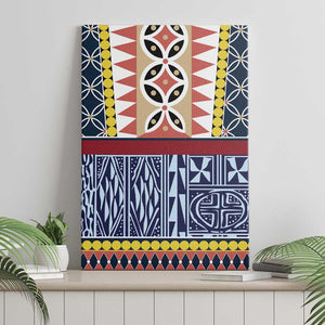 Toghu Bamenda Canvas Wall Art Cameroon Traditional Pattern