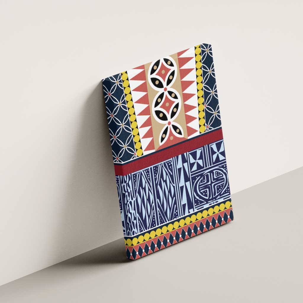 Toghu Bamenda Canvas Wall Art Cameroon Traditional Pattern