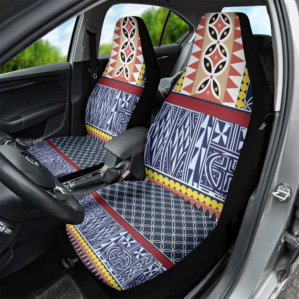 Toghu Bamenda Car Seat Cover Cameroon Traditional Pattern