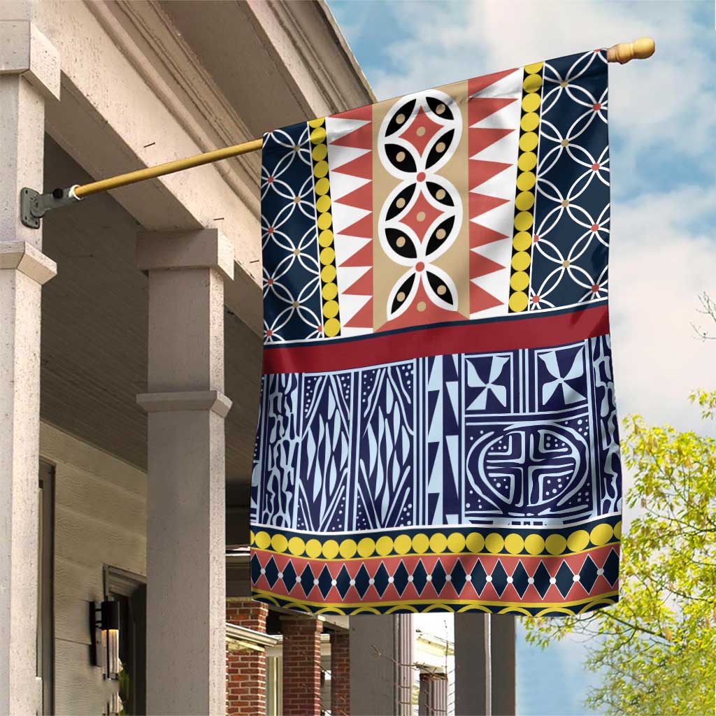 Toghu Bamenda Garden Flag Cameroon Traditional Pattern
