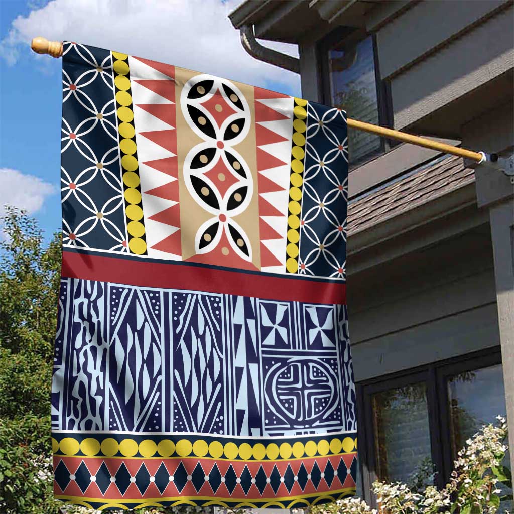 Toghu Bamenda Garden Flag Cameroon Traditional Pattern