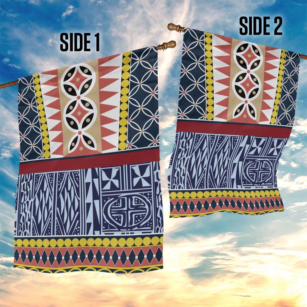 Toghu Bamenda Garden Flag Cameroon Traditional Pattern