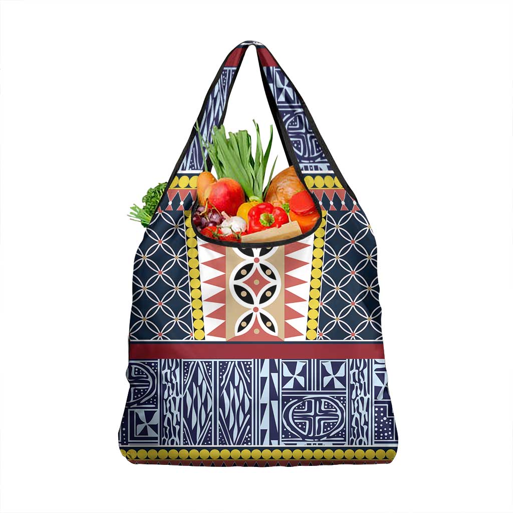 Toghu Bamenda Grocery Bag Cameroon Traditional Pattern