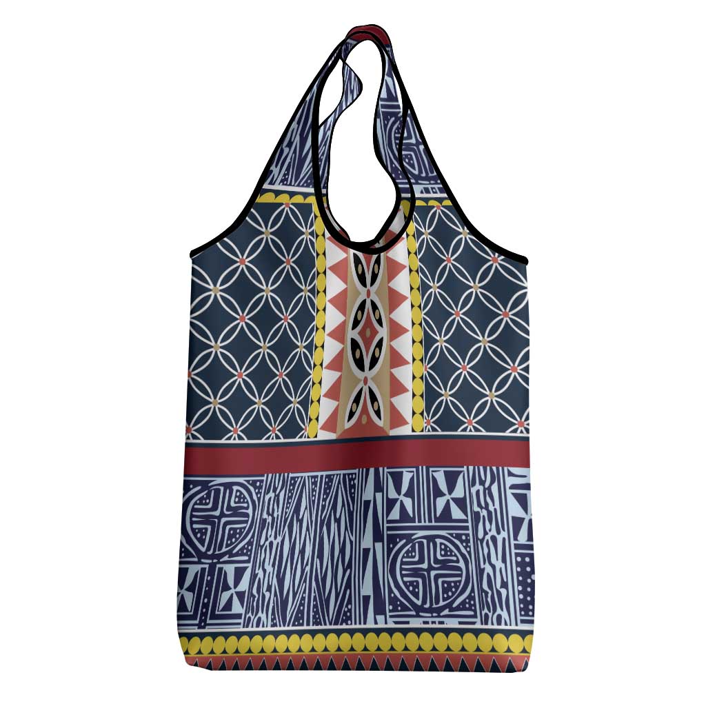 Toghu Bamenda Grocery Bag Cameroon Traditional Pattern