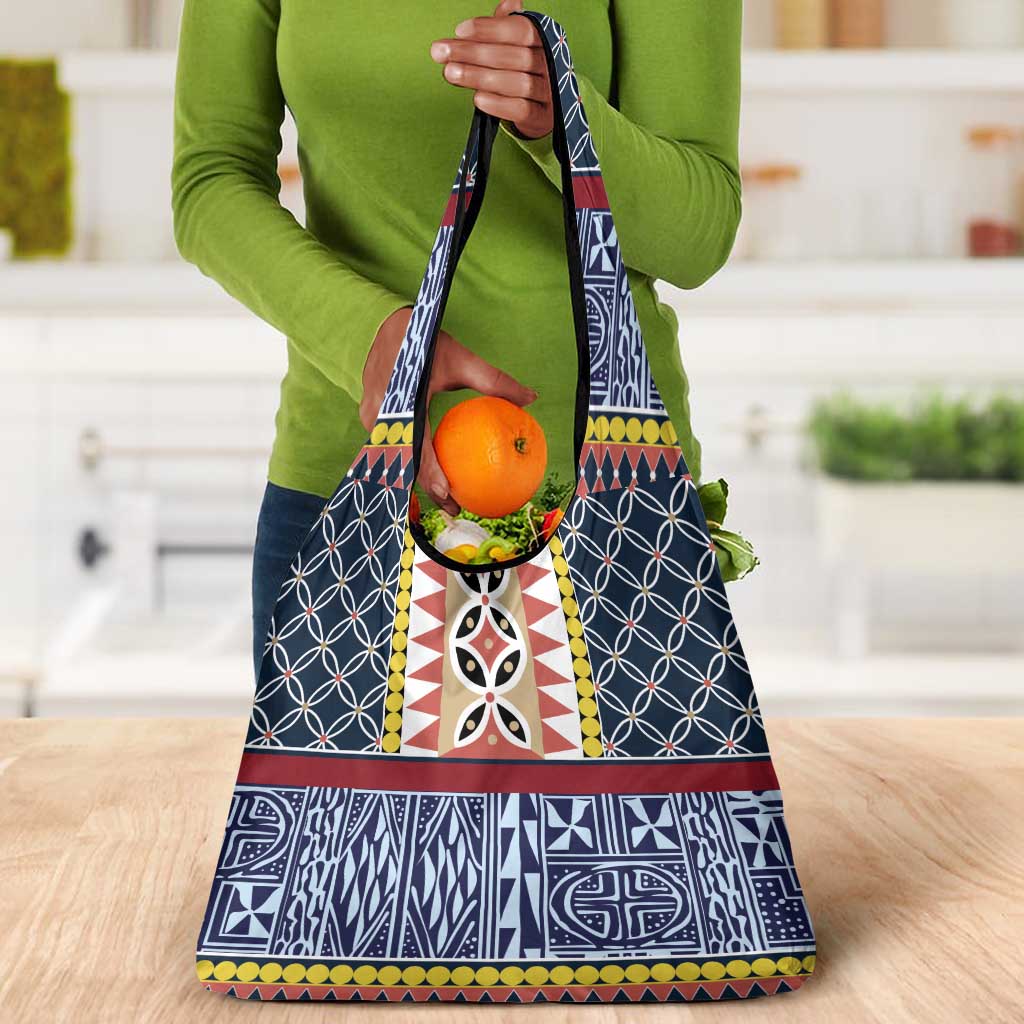 Toghu Bamenda Grocery Bag Cameroon Traditional Pattern