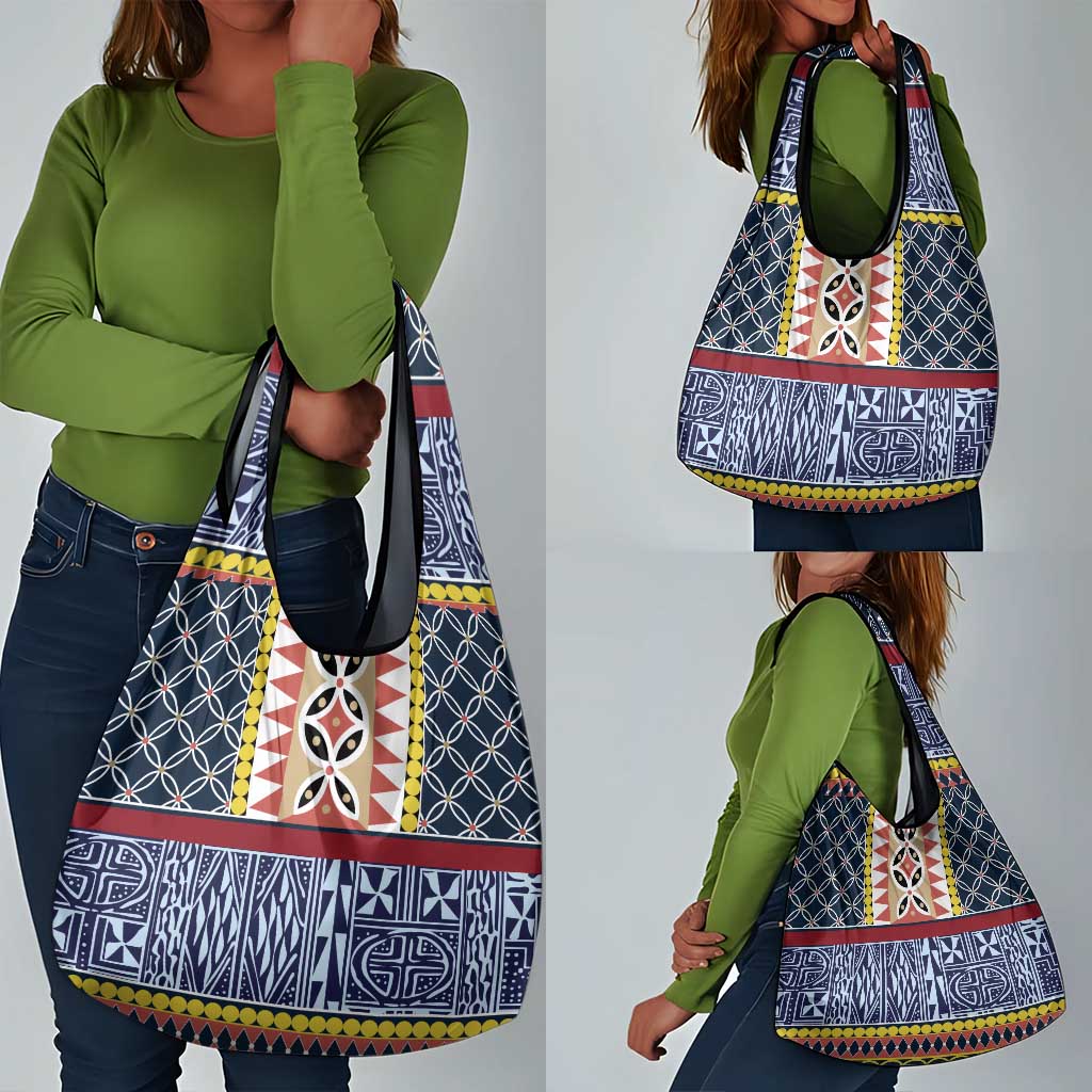 Toghu Bamenda Grocery Bag Cameroon Traditional Pattern