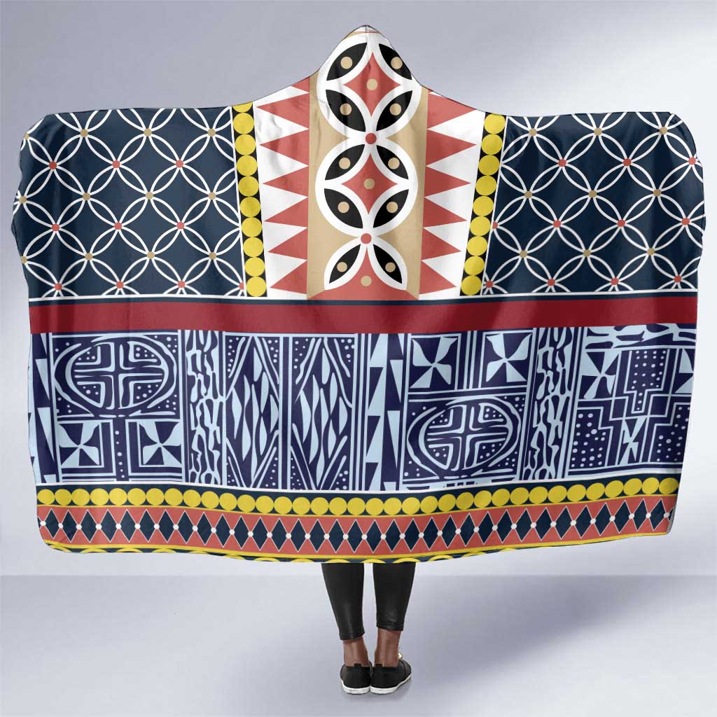 Toghu Bamenda Hooded Blanket Cameroon Traditional Pattern