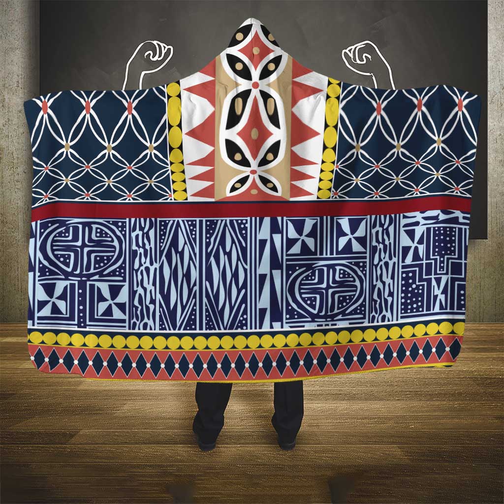 Toghu Bamenda Hooded Blanket Cameroon Traditional Pattern