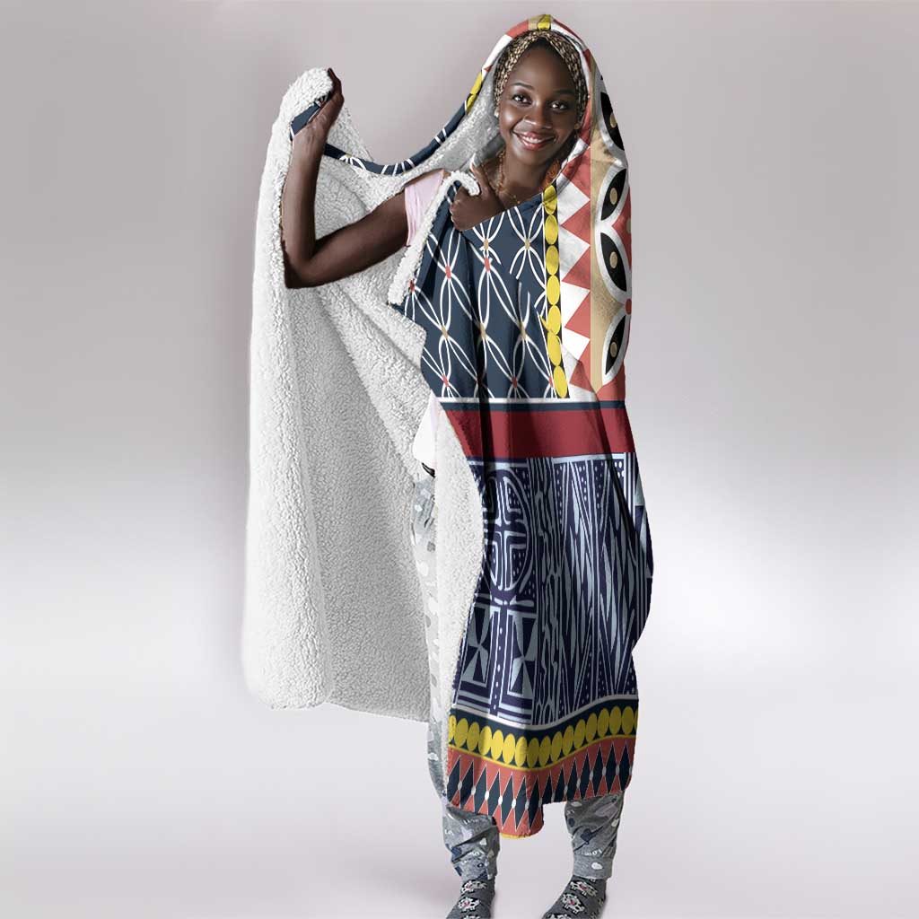Toghu Bamenda Hooded Blanket Cameroon Traditional Pattern