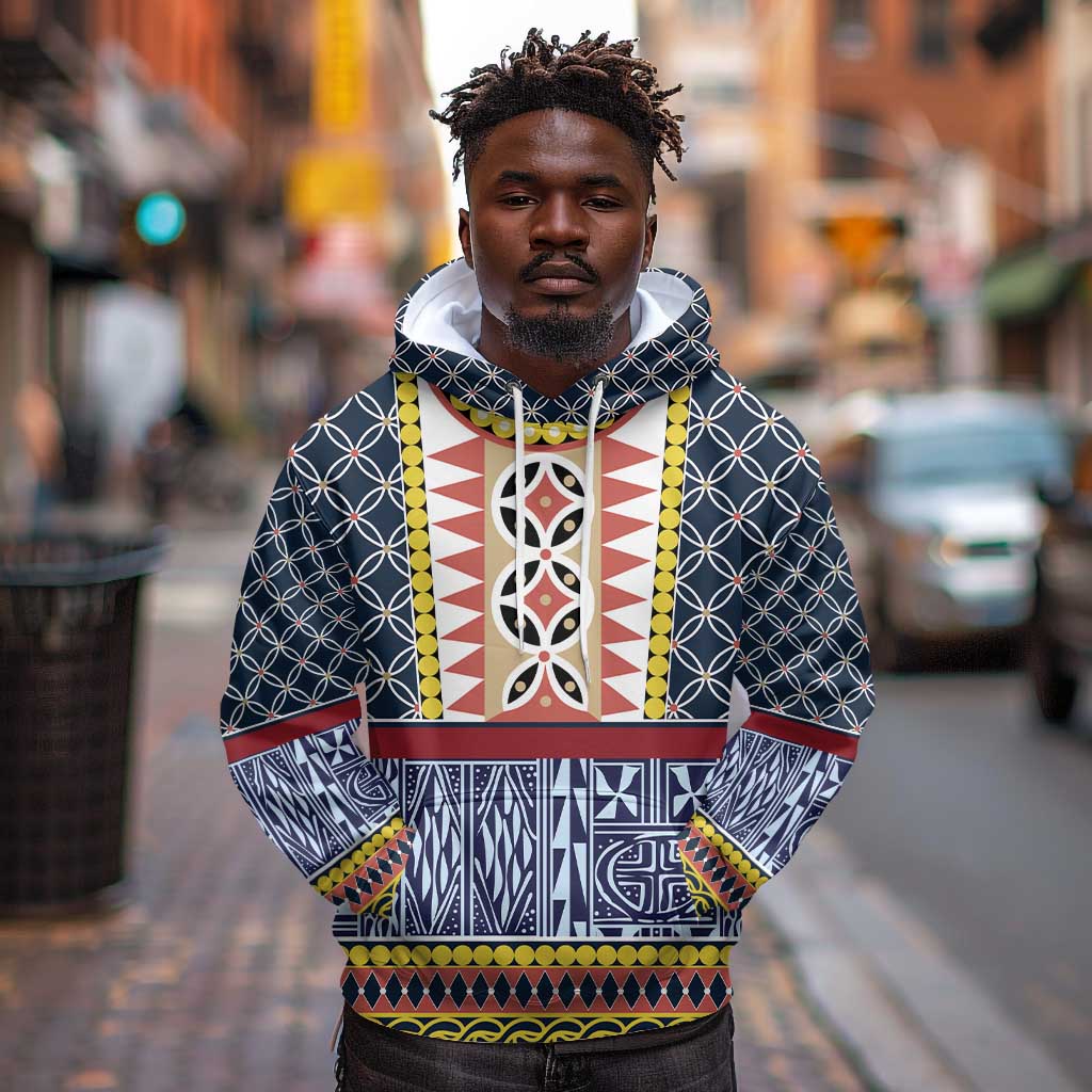Toghu Bamenda Hoodie Cameroon Traditional Pattern