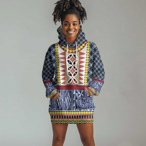 Toghu Bamenda Hoodie Dress Cameroon Traditional Pattern