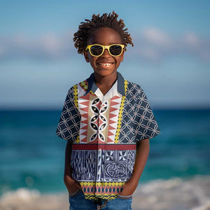 Toghu Bamenda Kid Hawaiian Shirt Cameroon Traditional Pattern