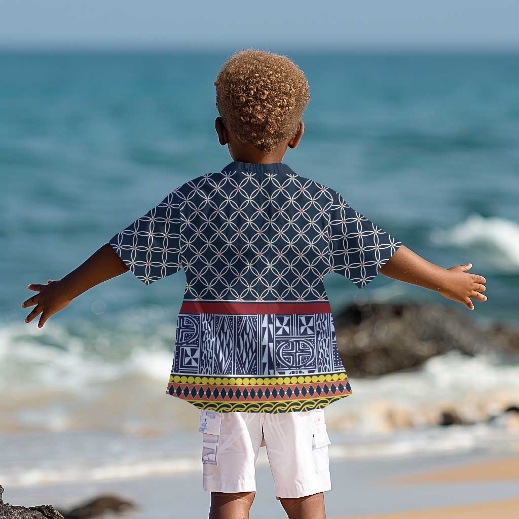 Toghu Bamenda Kid Hawaiian Shirt Cameroon Traditional Pattern