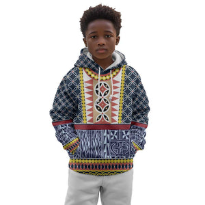 Toghu Bamenda Kid Hoodie Cameroon Traditional Pattern