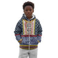 Toghu Bamenda Kid Hoodie Cameroon Traditional Pattern