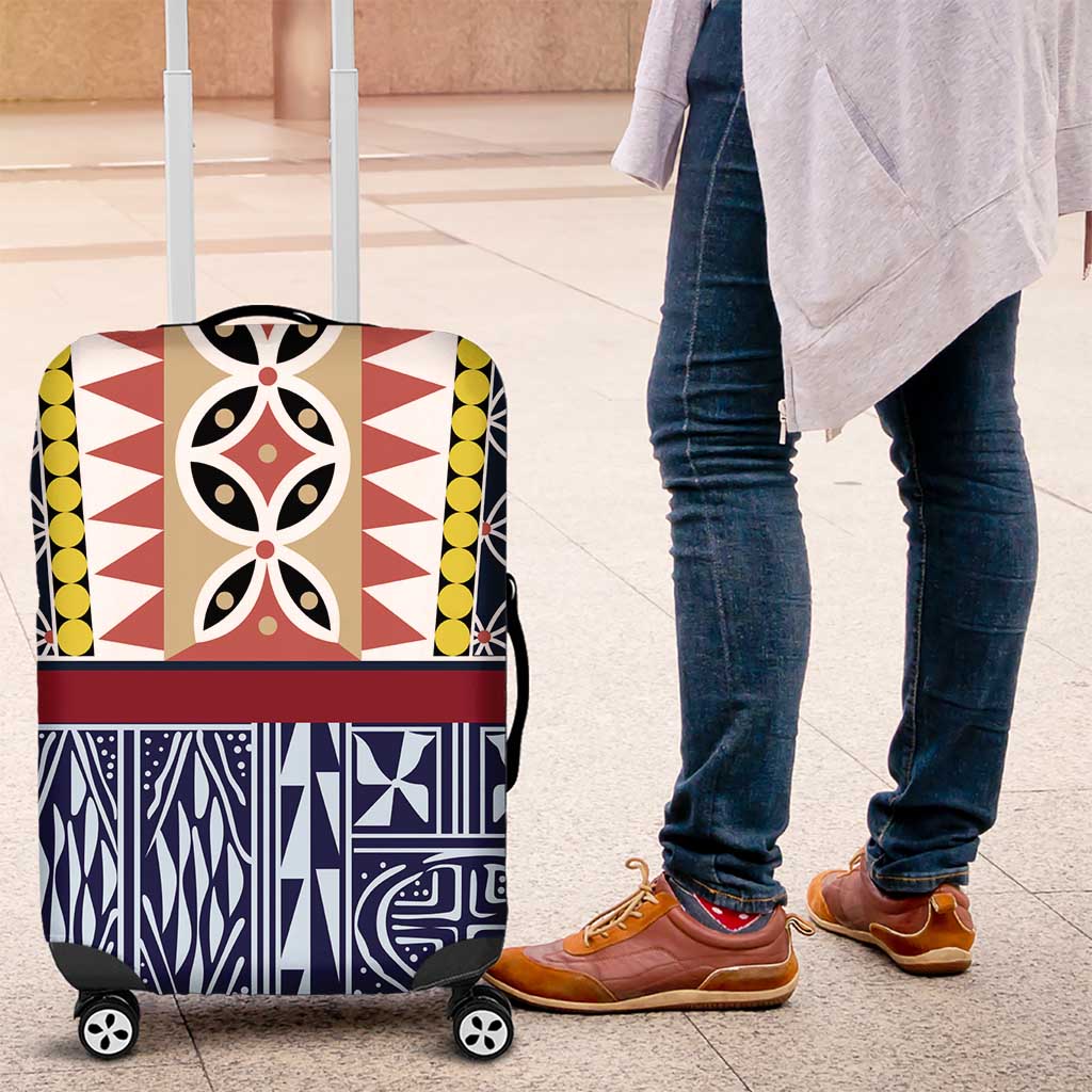 Toghu Bamenda Luggage Cover Cameroon Traditional Pattern
