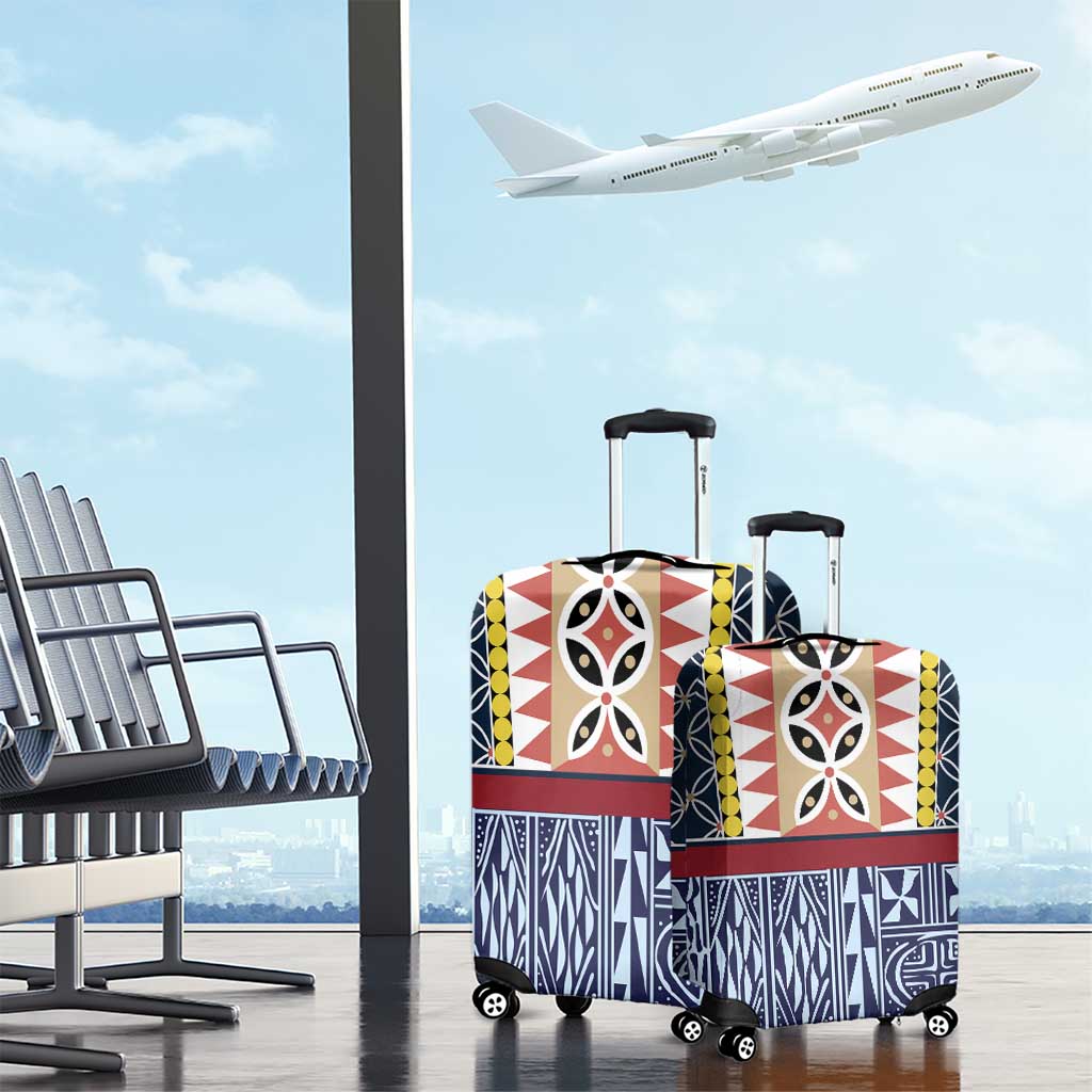 Toghu Bamenda Luggage Cover Cameroon Traditional Pattern