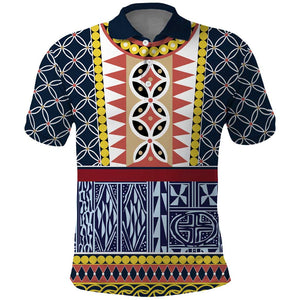 Toghu Bamenda Polo Shirt Cameroon Traditional Pattern