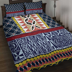 Toghu Bamenda Quilt Bed Set Cameroon Traditional Pattern