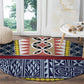 Toghu Bamenda Round Carpet Cameroon Traditional Pattern