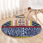 Toghu Bamenda Round Carpet Cameroon Traditional Pattern