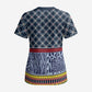 Toghu Bamenda Scrub Top Cameroon North West Traditional Pattern - African Pride