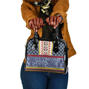 Toghu Bamenda Shoulder Handbag Cameroon Traditional Pattern