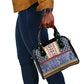 Toghu Bamenda Shoulder Handbag Cameroon Traditional Pattern