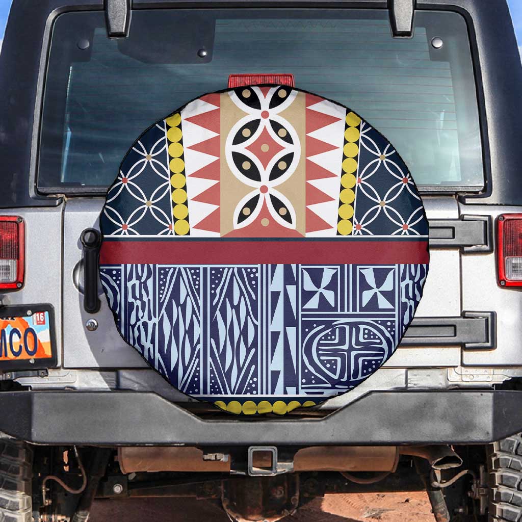 Toghu Bamenda Spare Tire Cover Cameroon Traditional Pattern