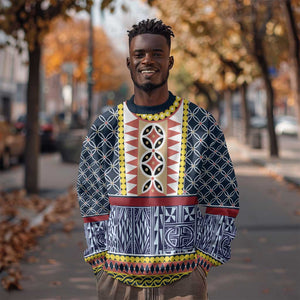 Toghu Bamenda Sweatshirt Cameroon Traditional Pattern