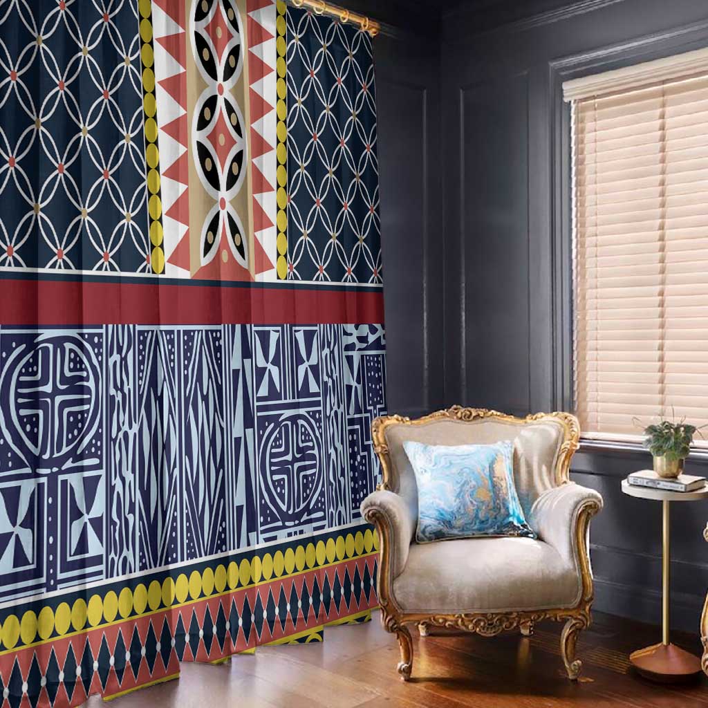 Toghu Bamenda Window Curtain Cameroon Traditional Pattern