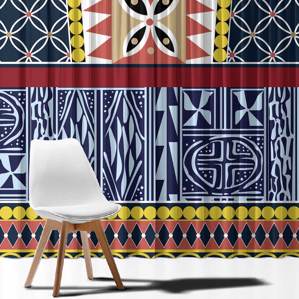 Toghu Bamenda Window Curtain Cameroon Traditional Pattern