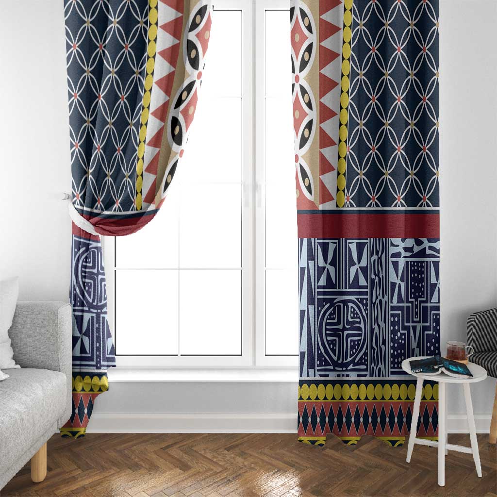 Toghu Bamenda Window Curtain Cameroon Traditional Pattern