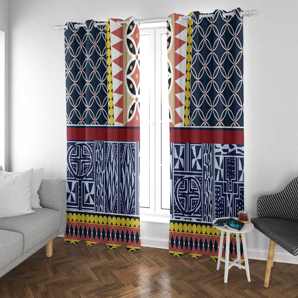 Toghu Bamenda Window Curtain Cameroon Traditional Pattern