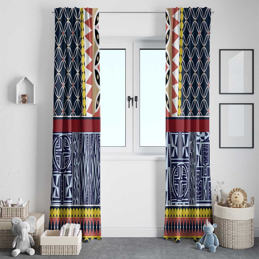 Toghu Bamenda Window Curtain Cameroon Traditional Pattern